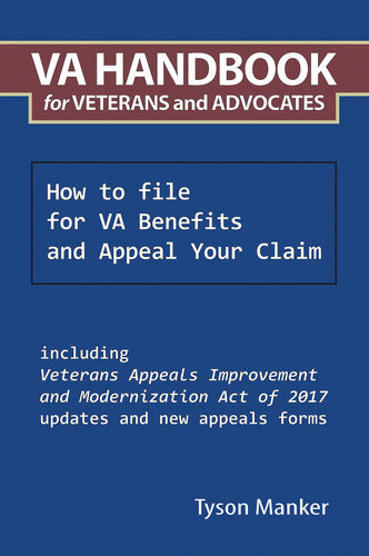 Va Handbook For Veterans And Advocates Tyson Manker