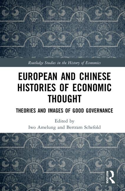 European And Chinese Histories Of Economic Thought Theories And Images Of Good Governance 1st Edition Iwo Amelung Editor