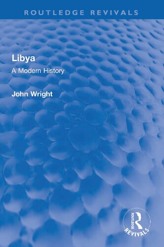 Libya A Modern History John Wright