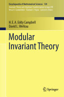 Modular Invariant Theory Hea Eddy Campbell David Wehlau