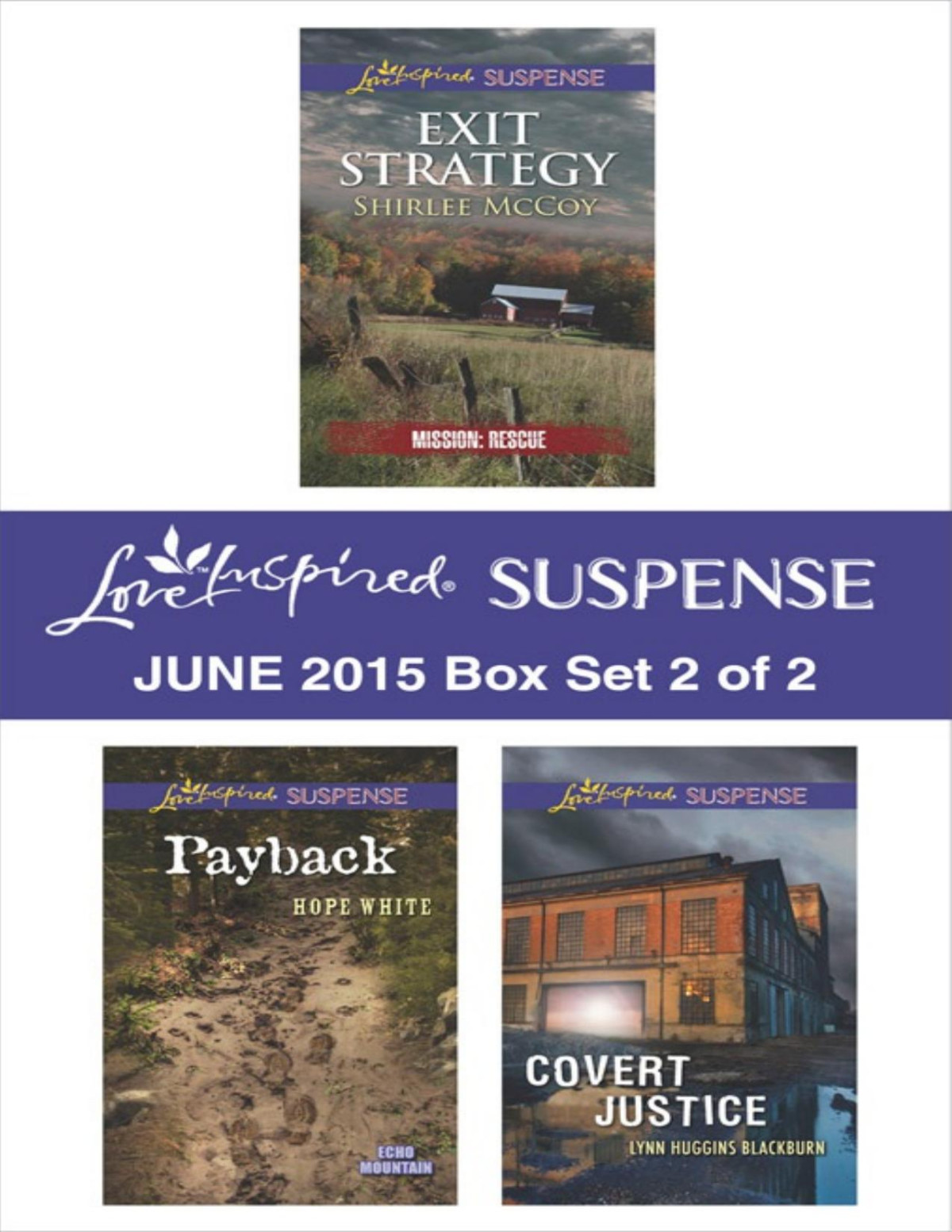 Love Inspired Suspense June 2015 Box Set 2 Of 2 Exit Strategypaybackcovert Justice Shirlee Mccoy