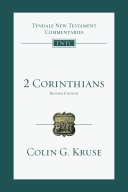 2 Corinthians An Introduction And Commentary Colin G Kruse