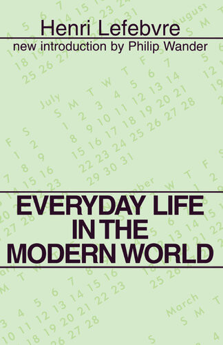 Everyday Life In The Modern World Henri Lefebvre