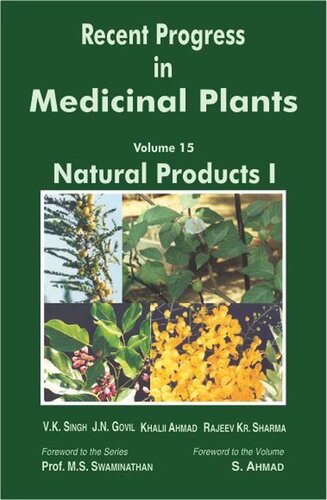 Recent Progress In Medicinal Plants J N Govil V K Singh