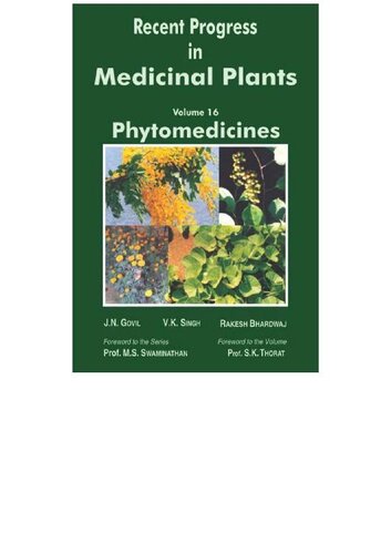 Recent Progress In Medicinal Plants J N Govil V K Singh
