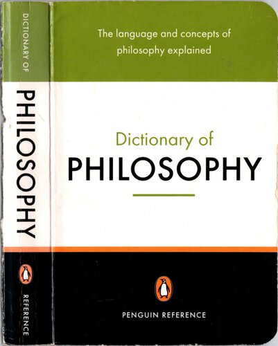 The Penguin Dictionary Of Philosophy Second Thomas Mautner