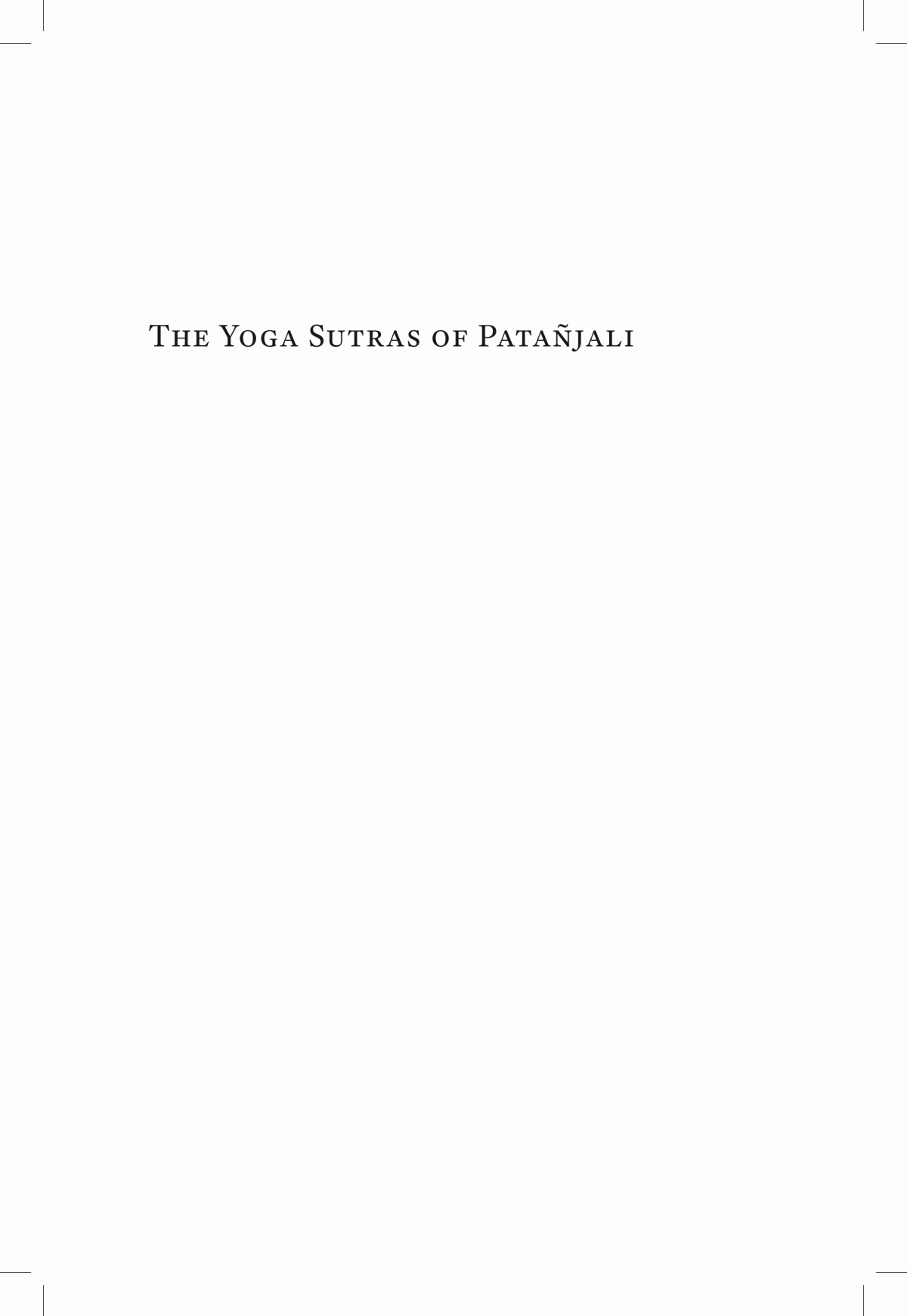 The Yoga Sutras Of Patajali Ab Rayn Albrn