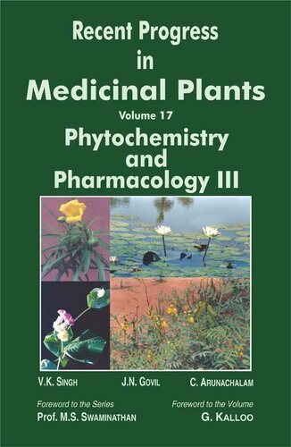 Phytochemistry And Pharmacology Iii V K Singh J N Govil C Arunachalam
