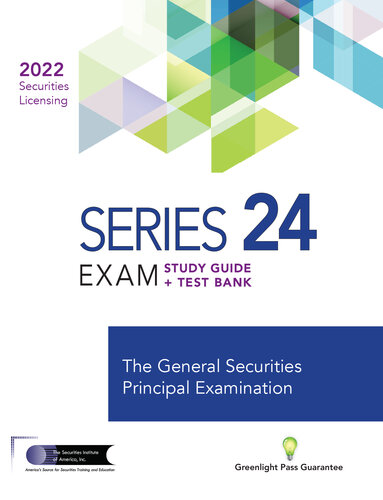 Series 24 Exam Study Guide 2022 Test Bank The Securities Institute Of America