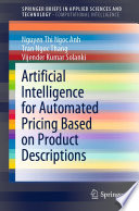 Artificial Intelligence For Automated Pricing Based On Product Descriptions Nguyen Thi Ngoc Anh