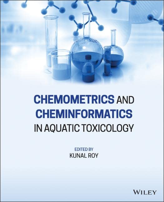 Chemometrics And Cheminformatics In Aquatic Toxicology 1st Edition Kunal Roy