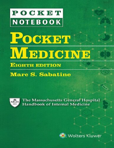 Pocket Medicine 8th Marc S Sabatine