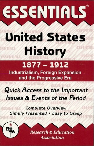 United States History 1877 To 1912 Essentials Salvatore Prisco