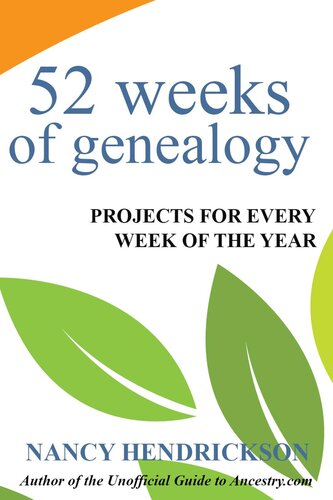 52 Weeks Of Genealogy Nancy Hendrickson