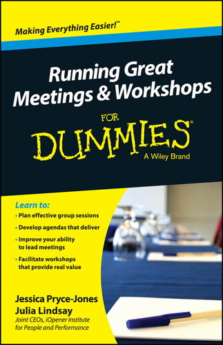 Running Great Meetings And Workshops For Dummies Jessica Prycejones