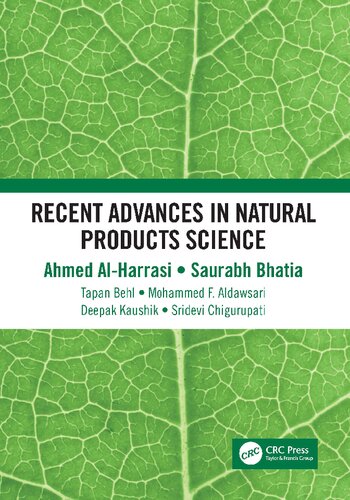 Recent Advances In Natural Products Science Ahmed Alharrasi