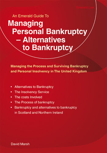 Managing Personal Bankruptcy Alternatives To Bankruptcy David Marsh