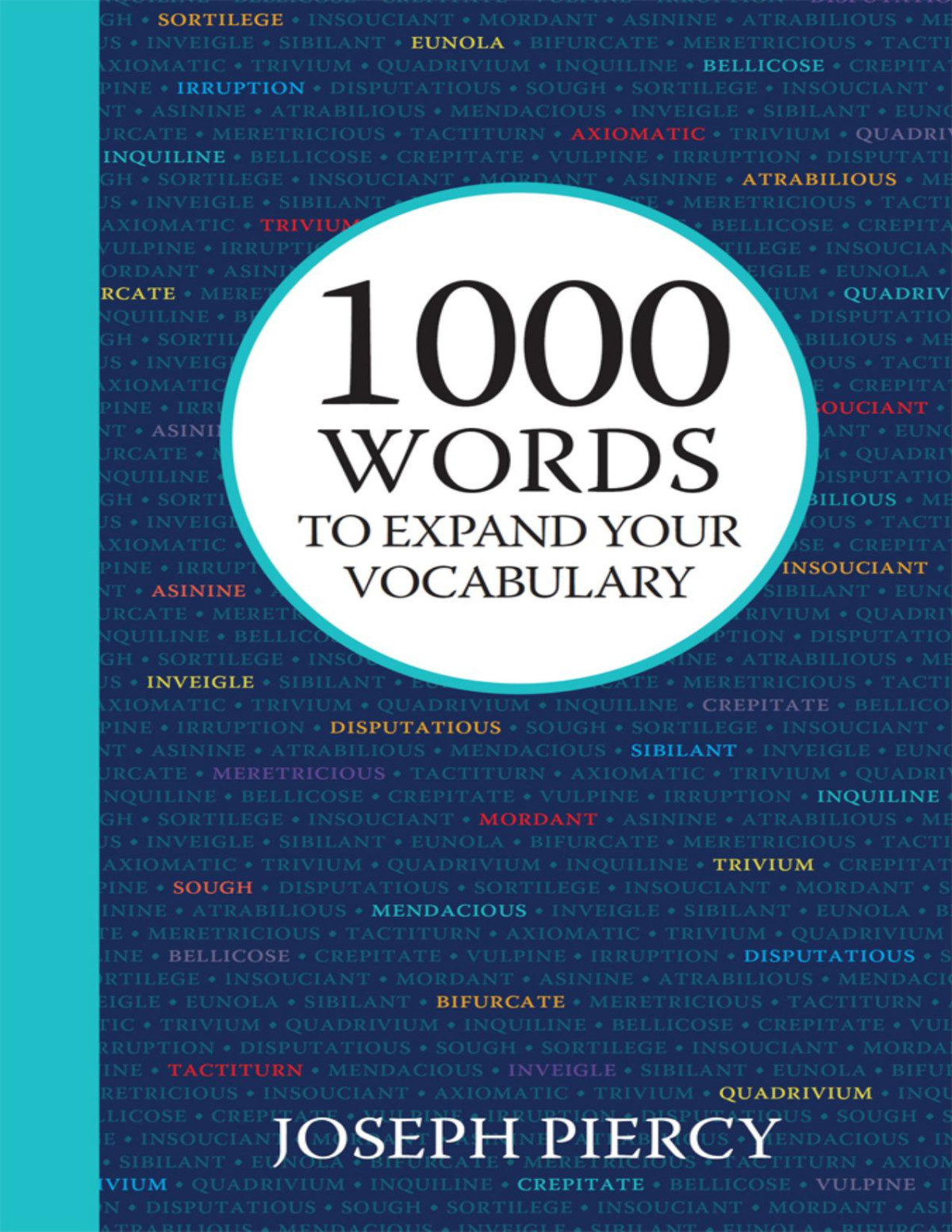 1000 Words To Expand Your Vocabulary Joseph Piercy
