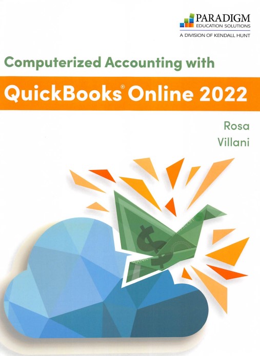 Computerized Accounting With Quickbooks Online 2022 James Rosa Kathleen Villani