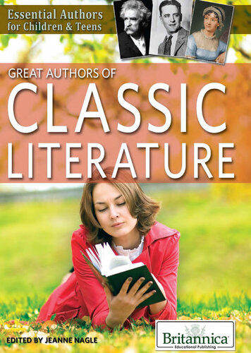 Great Authors Of Classic Literature Britannica Educational Publishing