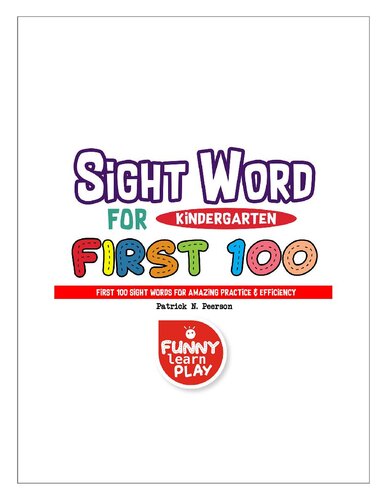 First 100 Sight Words Patrick N Peerson