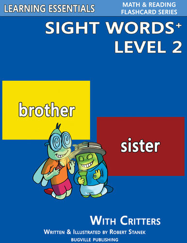 Sight Words Plus Level 2 Sight Words Flash Cards With Critters For Kindergarten Up William Robert Stanek