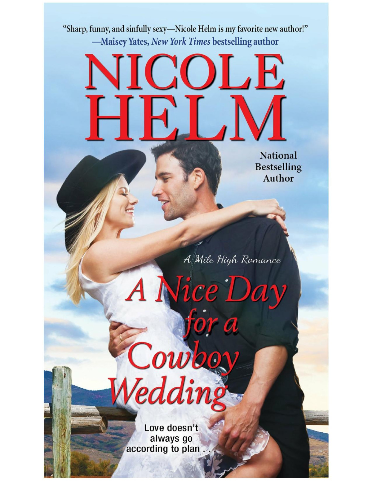A Nice Day For A Cowboy Wedding Nicole Helm