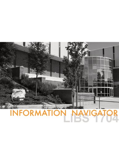 Information Navigator Libs 1704 Shaun R Adamson Weber State University