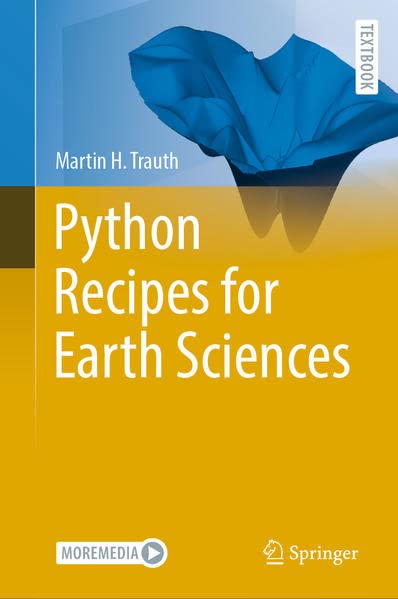Python Recipes For Earth Sciences Martin H Trauth