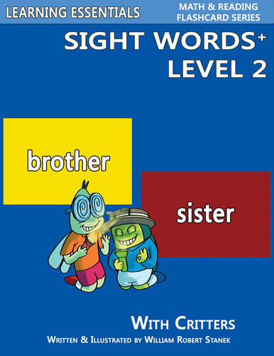Sight Words Plus Level 2 Sight Words Flash Cards With Critters For Kindergarten Up William Robert Stanek