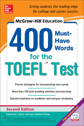 Mcgrawhill Education 400 Musthave Words For The Toefl Lynn Staffordyilmaz
