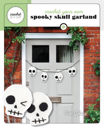 Crochet Your Own Spooky Skull Garland Includes 32page Instruction Book 3 Skeins Of Yarn Crochet Hook Yarn Needle Katalin Galusz