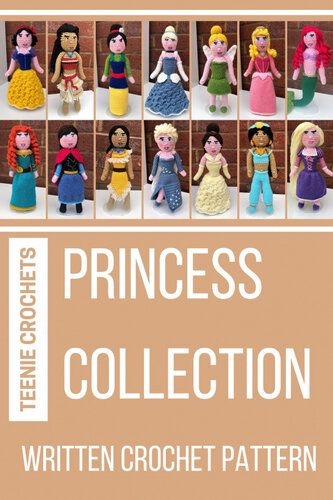 Princess Collection Written Crochet Patterns Teenie Crochets