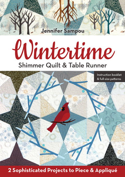 Wintertime Shimmer Quilt Table Runner 1st Edition Jennifer Sampou