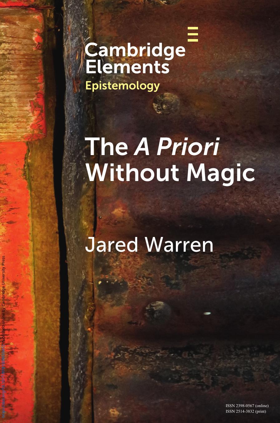The A Priori Without Magic Jared Warren