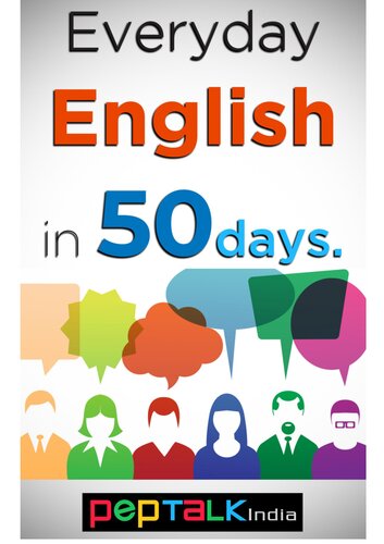 Everyday English In 50 Days Properly Bookmarked 1st Edition Pep Talk India