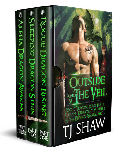 Outside The Veil Boxed Set Rogue Dragon Rising Sleeping Dragon Stirs Alpha Dragon Awakes Tj Shaw