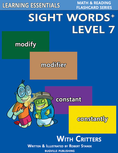 Sight Words Plus Level 7 Sight Words Flash Cards With Critters For Grade 3 Up William Robert Stanek