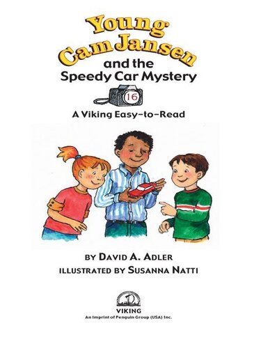 Young Cam Jansen And The Speedy Car Mystery David A Adler