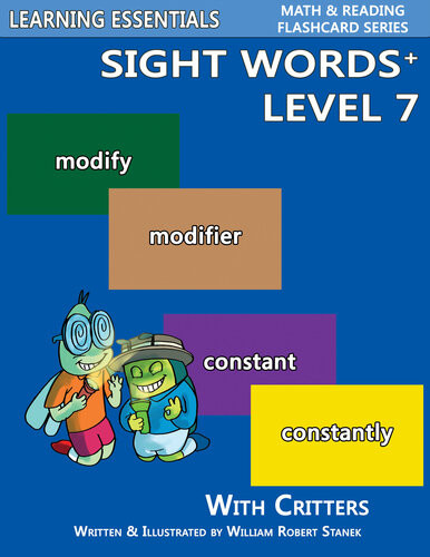 Sight Words Plus Level 7 Sight Words Flash Cards With Critters For Grade 3 Up William Robert Stanek