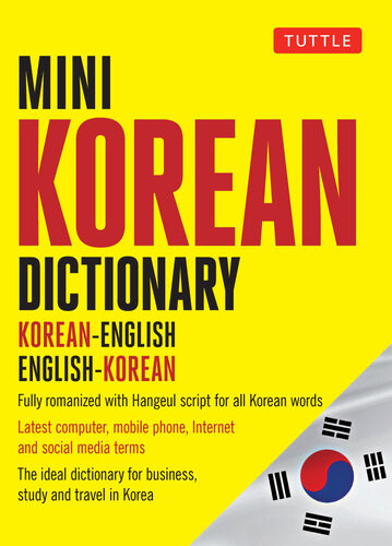 Mini Korean Dictionary Koreanenglish Englishkorean Seongchui Shin