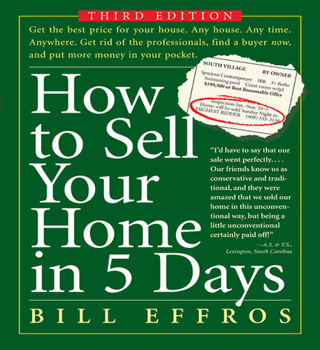 How To Sell Your Home In 5 Days Bill G Effros