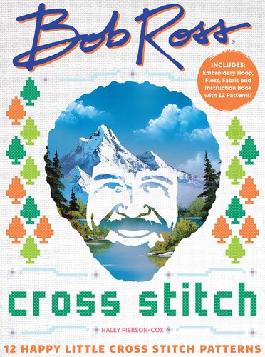Bob Ross Cross Stitch 12 Happy Little Cross Stitch Patterns Haley Piersoncox
