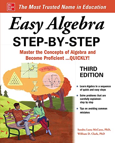 Easy Algebra Stepbystep Third Edition 3rd Sandra Luna Mccune