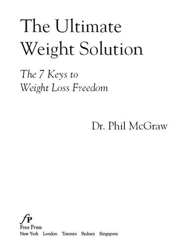 The Ultimate Weight Solution Phil Mcgraw