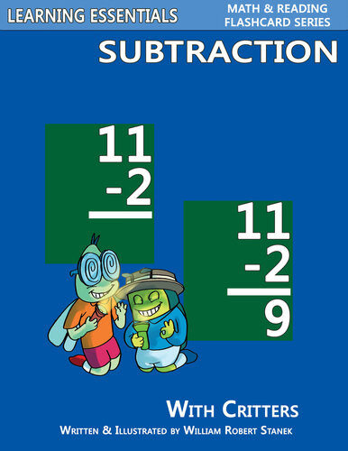 Subtraction Flashcards Subtraction Facts With Critters Bugville Learning