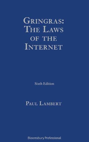 Gringras The Laws Of The Internet 6th Edition Paul Lambert