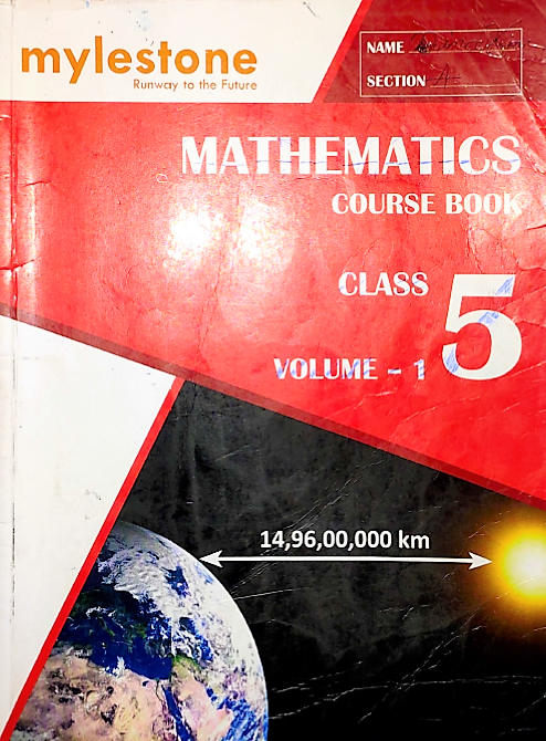 Mylestone Mathematics Volume 1 For 5 2022th Edition Mylestone