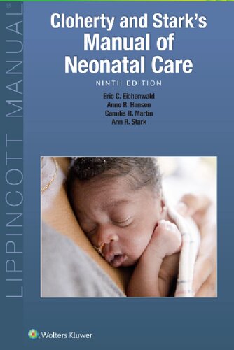 Cloherty And Starks Manual Of Neonatal Care 9th Edition Anne R Hansen