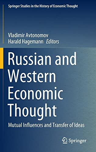 Russian And Western Economic Thought Vladimir Avtonomov Harald Hagemann